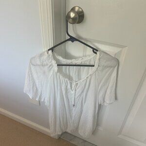 Jane and Delancey White Blouse